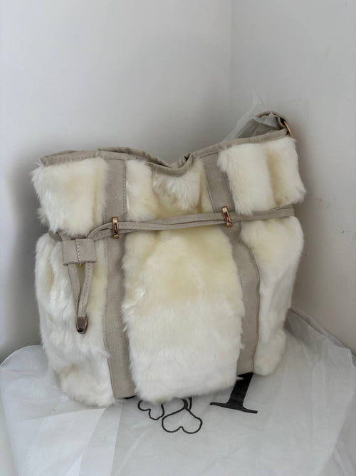 Faux Fur LYDC London Cross Body Bag